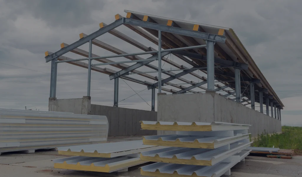 μεταλλικη στεγη με πανελ