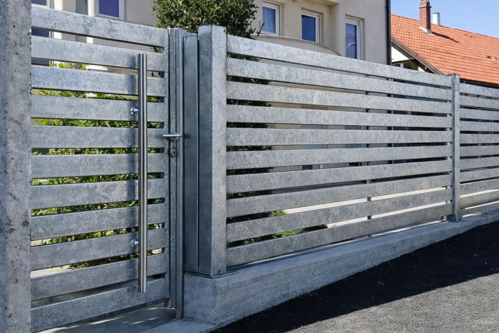 κάγκελο περίφραξης με γαλβανιζέ σίδερα εξωτερικού χώρου