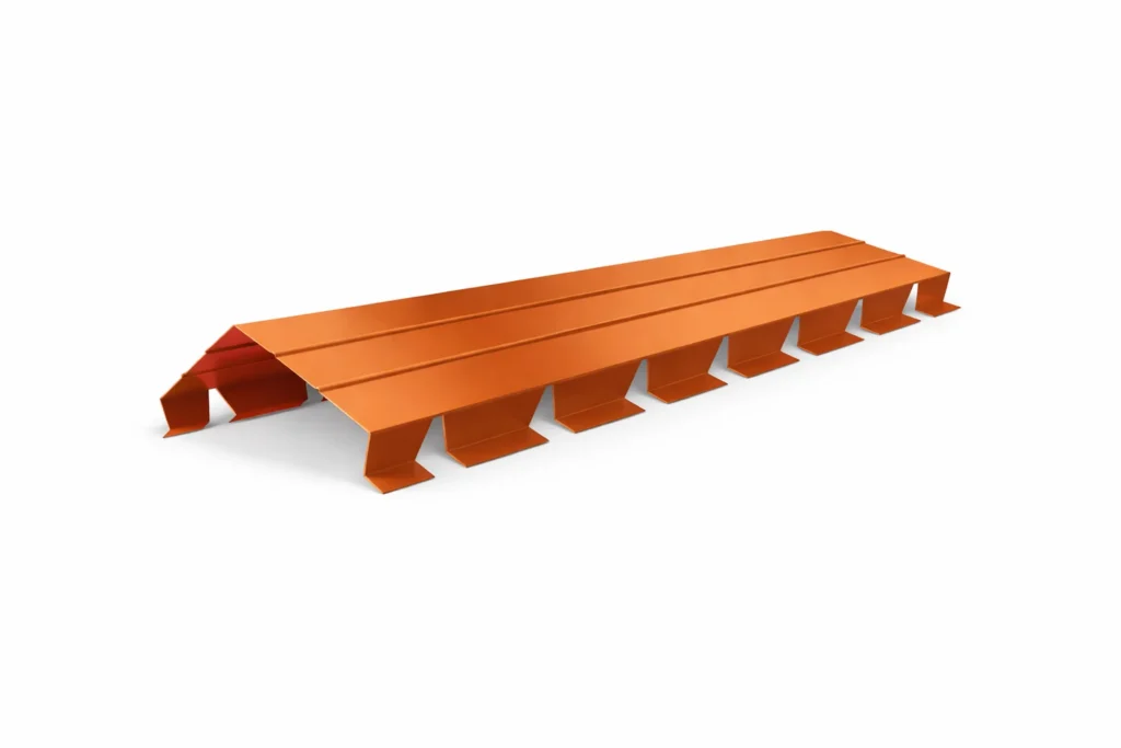 κορυφιάς πάνελ οροφής RAL 8004 για δίρριχτη στέγη